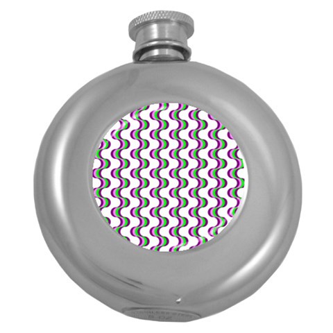 Retro Hip Flask (Round) from UrbanLoad.com Front