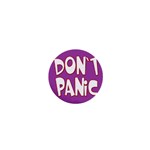 Purple Don t Panic Sign 1  Mini Button Magnet