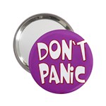 Purple Don t Panic Sign Handbag Mirror (2.25 )