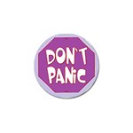Purple Don t Panic Sign Golf Ball Marker 10 Pack