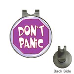 Purple Don t Panic Sign Hat Clip with Golf Ball Marker