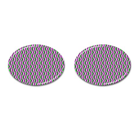 Pattern Cufflinks (Oval) from UrbanLoad.com Front(Pair)