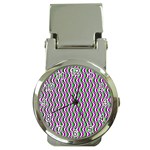 Pattern Money Clip with Watch