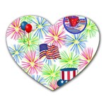 Patriot Fireworks Mouse Pad (Heart)