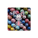 Easter Egg Bunny Treasure Magnet (Square)