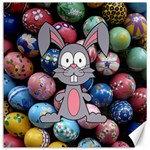 Easter Egg Bunny Treasure Canvas 12  x 12  (Unframed)