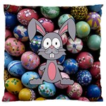 Easter Egg Bunny Treasure Large Cushion Case (Two Sided) 