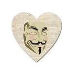 We The Anonymous People Magnet (Heart)