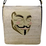 We The Anonymous People Flap Closure Messenger Bag (Small)