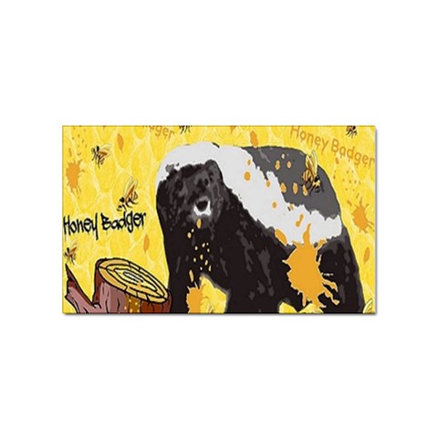 Honeybadgersnack Sticker 10 Pack (Rectangle) from UrbanLoad.com Front