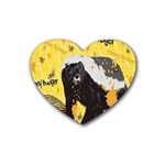 Honeybadgersnack Drink Coasters 4 Pack (Heart) 
