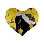 Honeybadgersnack 16  Premium Heart Shape Cushion 