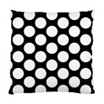 Black And White Polkadot Cushion Case (Two Sided) 