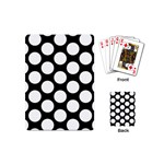 Black And White Polkadot Playing Cards (Mini)