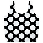 Black And White Polkadot Reusable Bag (XL)