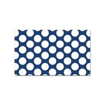 Dark Blue Polkadot Sticker 100 Pack (Rectangle)