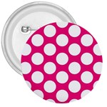 Pink Polkadot 3  Button