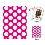 Pink Polkadot Playing Cards Single Design
