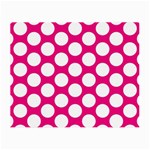 Pink Polkadot Glasses Cloth (Small, Two Sided)