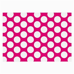 Pink Polkadot Glasses Cloth (Large, Two Sided) from UrbanLoad.com Front