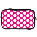 Pink Polkadot Travel Toiletry Bag (One Side)