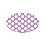 Lilac Polkadot Sticker 100 Pack (Oval)