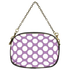 Lilac Polkadot Chain Purse (Two Sided)  from UrbanLoad.com Back