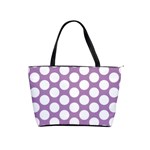 Lilac Polkadot Large Shoulder Bag