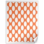 Orange Polkadot Canvas 36  x 48  (Unframed)