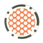 Orange Polkadot Poker Chip