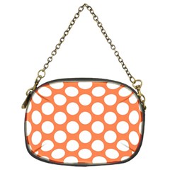 Orange Polkadot Chain Purse (Two Sided)  from UrbanLoad.com Front