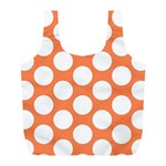 Orange Polkadot Reusable Bag (L)
