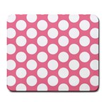 Pink Polkadot Large Mouse Pad (Rectangle)