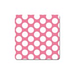 Pink Polkadot Magnet (Square)