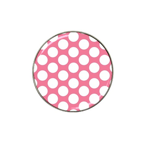 Pink Polkadot Golf Ball Marker 4 Pack (for Hat Clip) from UrbanLoad.com Front
