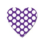 Purple Polkadot Magnet (Heart)