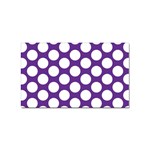 Purple Polkadot Sticker 10 Pack (Rectangle)