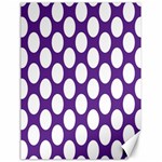 Purple Polkadot Canvas 18  x 24  (Unframed)