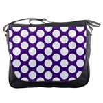 Purple Polkadot Messenger Bag