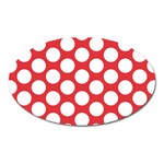 Red Polkadot Magnet (Oval)