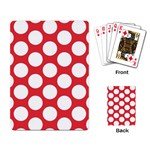Red Polkadot Playing Cards Single Design