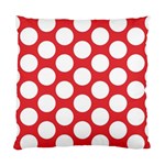 Red Polkadot Cushion Case (Two Sided) 