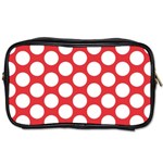 Red Polkadot Travel Toiletry Bag (One Side)