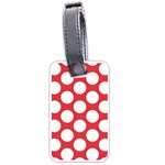 Red Polkadot Luggage Tag (One Side)