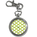 Spring Green Polkadot Key Chain Watch