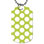 Spring Green Polkadot Dog Tag (Two-sided) 