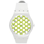 Spring Green Polkadot Plastic Sport Watch (Medium)