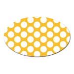 Sunny Yellow Polkadot Magnet (Oval)