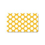Sunny Yellow Polkadot Magnet (Name Card)