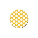 Sunny Yellow Polkadot Golf Ball Marker 4 Pack